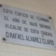 Placa recuerdo finalización de obras