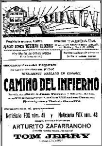 Anuncio Cine Monumental 1933