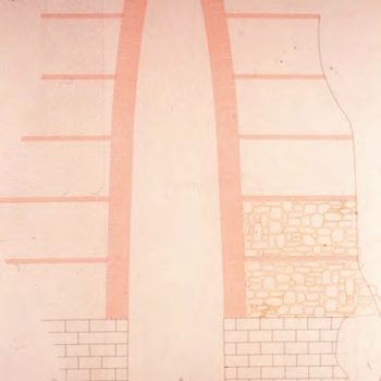 Dibujo arco parabólico realizado por Javier Vellés.