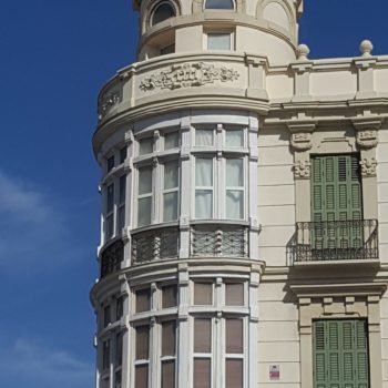 Perspectiva de la torre desde Plaza de España