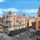 Antigua postal de la plaza Menéndez Pelayo