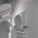 Arcos en el hall. Fotografía de Chelo Ortiz