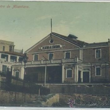 Teatro Alcántara. Postal antigua