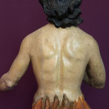 Ánima del purgatorio. Detalle espalda. Fotografía de Miguel Gómez Bernardi.