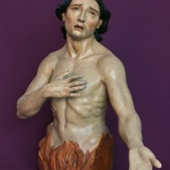 Ánima del purgatorio. Escultura femenina. Fotografía de Miguel Gómez Bernardi.