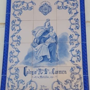 Colegio La Salle El Carmen. Mosaico de la Virgen del Carmen