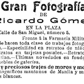 Fotografía Ricardo Gómez 1913