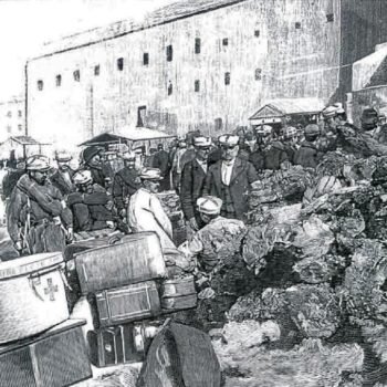 Llegada de la Cruz Roja a Melilla 1893