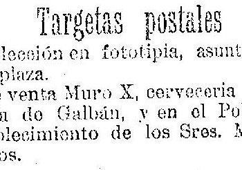 Tarjetas postales Muro X 1904