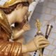 Virgen de la Victoria. Detalle del centro y bastón de mando