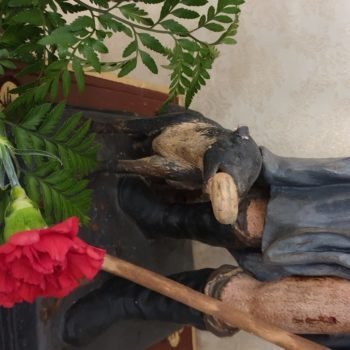 San Roque en el Sagrado Corazón. Detalle del perro.