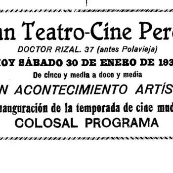 Anuncio inauguración publicado en El Telegrama del Rif