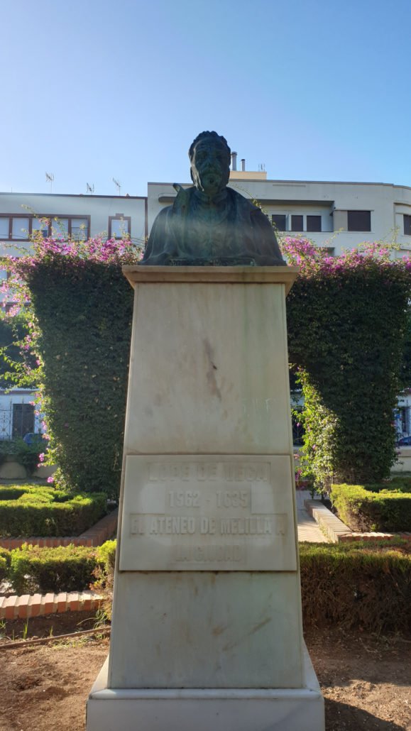 Escultura Lope de Vega Parque Hernández.