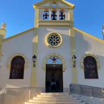 Iglesia de San Agustín. Escalintada de acceso. Fotografía Jorge Bueno