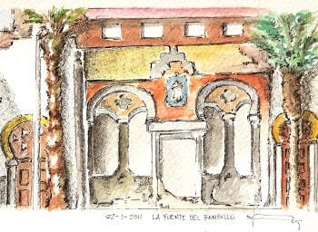 La Fuente del Bombillo. Urban Sketcher.