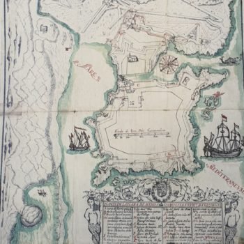 Plano de Melilla de 1699. Archivo General de Simancas