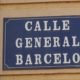 Placa Calle General Barceló. Barrio del Carmen.Melilla